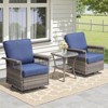 Buenhomino Outdoor Patio All-Weather Wicker Furniture Set - 2 of 4