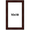 PosterPalooza | Distressed Brown Picture Frame - UV Acrylic, Foam Board Backing, Hanging Hardware - 2 of 4