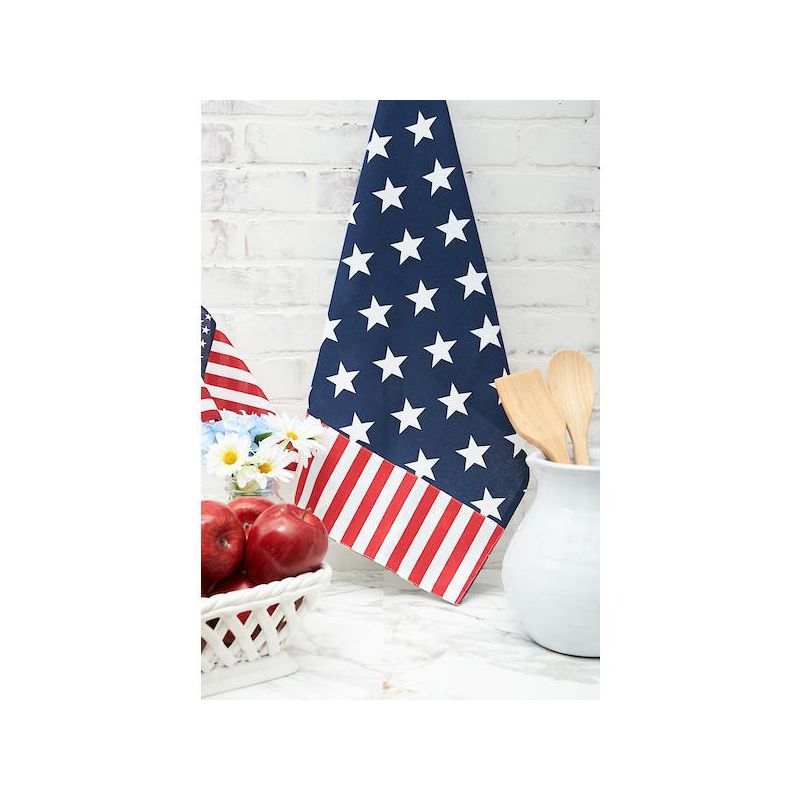 C&F Home Stars and Stripes July Fourth Woven Cotton Kitchen Towel, 2 of 8