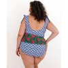 Lime Ricki Women's Block Floral Peplum - 4 of 4