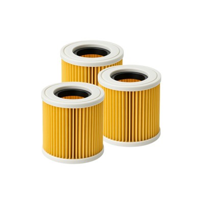 Nispira A2004 Vacuum Filter for Karcher Wet and Dry WD2.200 WD2.250 WD3.200 WD3.300 A2054 A2204 A2656 3 Pack