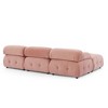 93" Modular L-Shaped Sectional Sofa, Velvet, Button Tufted, Reversible Ottoman - 4 of 4