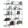 Okak Bookshelf, Storage Shelves with 5 Open Shelves, Tall Bookcase for Books and CDs, Storage Organizer for Living Room, Bedroom, Office, White - 4 of 4