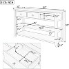 Console Table with 3 Drawers, 50" Farmhouse Long Sofa Table with 2 Bottom Storage Shelves, for Entryway, Front Hall, Hallway, Living Room - 2 of 4