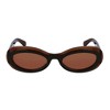 Salvatore Ferragamo SF 2003S 233 Womens Oval Sunglasses Brown 54mm - 2 of 3