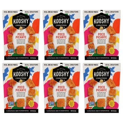 Kooshy Poco Picante Croutons - Case of 6/5 oz