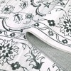 Garvee Machine Washable Area Rug, Ultra-Thin Large Floral Print Rugs, Stain Resistant -Non Slip Backing Carpet - 3 of 4
