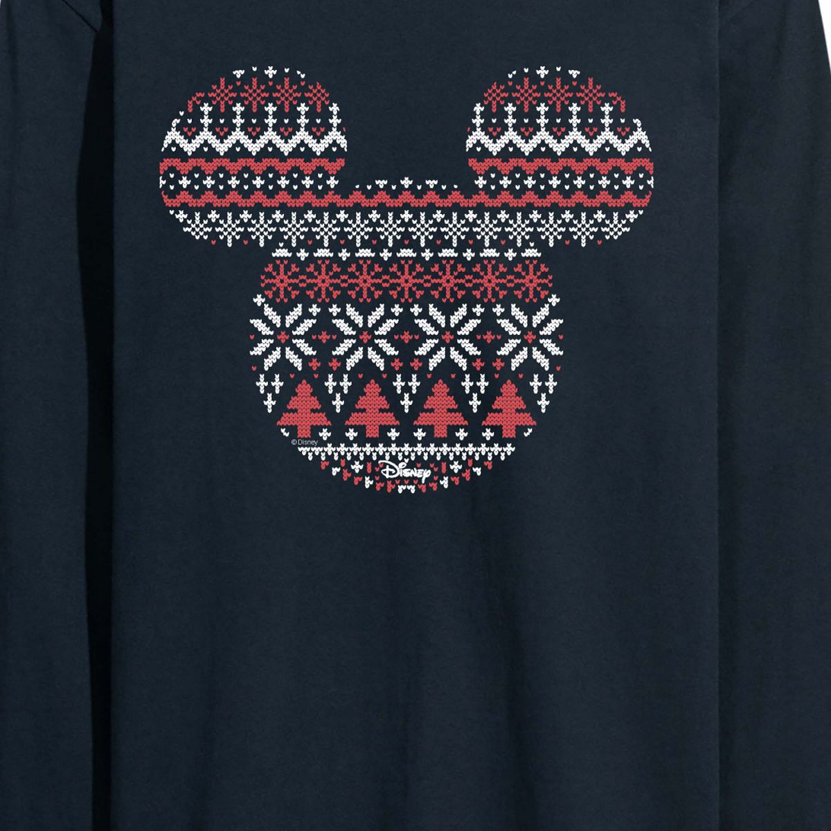 Men's - Disney - Sweater Mickey Ears Long Sleeve Graphic T-Shirt - thumbnail 7