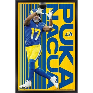 Trends International NFL Los Angeles Rams - Puka Nacua 24 Framed Wall Poster Prints - 1 of 4