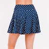 Calypsa Women's High Waisted Chlorine Resistant Flowy Swim Skirt With Attached Shorts - 3 of 4