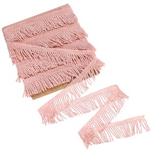 Unique Bargains Polyester Boho Durable Multipurpose Curtain Fringe Trim 2.4 Inch 1 Pc - 1 of 4