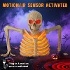 Joyfy 4.8 FT Halloween Outdoor Decoration, Light Up Giant Skeleton Groundbreaker with Infrared Sensor for Halloween Yard Graveyard Haunted House Props - 3 of 4