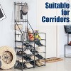 DOMETOUR 5 Tiers Shoe Rack Organizer Space-Saving Shoe Rack for Closet Non-Woven Fabric Shoe Shelf Black - 3 of 4