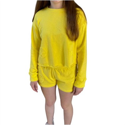 Girl Cropped Sweatshirt - flowers by zoe