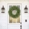 SEVOBAL Wreaths Christmas Wreath Eucalyptus Candle Rings Green Artificial plants Home Door Decor Holiday Wall Pendant, Green, 24"*24"*2" - 4 of 4