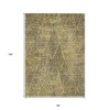Gold Black And Charcoal Geometric Washable Indoor Outdoor Area Rug - 3 of 4