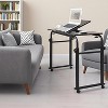Overbed Table with Wheels, 31.5 in Laptop Desk Cart, Table Over The Bed Table Adjustable Height and Length for Hospital and Home Use - 4 of 4