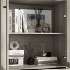 FUFU&GAGA Grey Modular Combination Decorative Cabinet, Any combination can be assembled, Frosted Glass Door, Create Elegant Home Space - 4 of 4