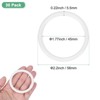 Unique Bargains Plastic Durable Multipurpose DTY Design Macrame And Knotting Supplies O Rings 30 Pcs - 3 of 4