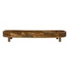 Storied Home Mango Wood Footed Tray for Storage and Serving, Natural - 3 of 4