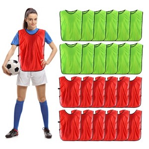 Unique Bargains Adullt's Team Athlete Sports Soccer Football Training Scrimmage Vest - 1 of 4