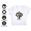 Women's Superman 2025 Justice Gang Trio Cap Sleeve Baby Rib Crop Top - 4 of 4