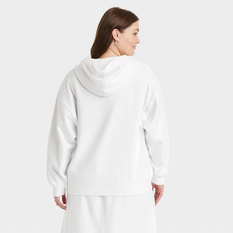 Women's Oversized Hooded Zip-Up Sweatshirt - Universal Thread™, 2 of 4