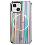 LuMee Halo Apple iPhone 13 Mini and 12 Mini Light Up Selfie Case - Holographic