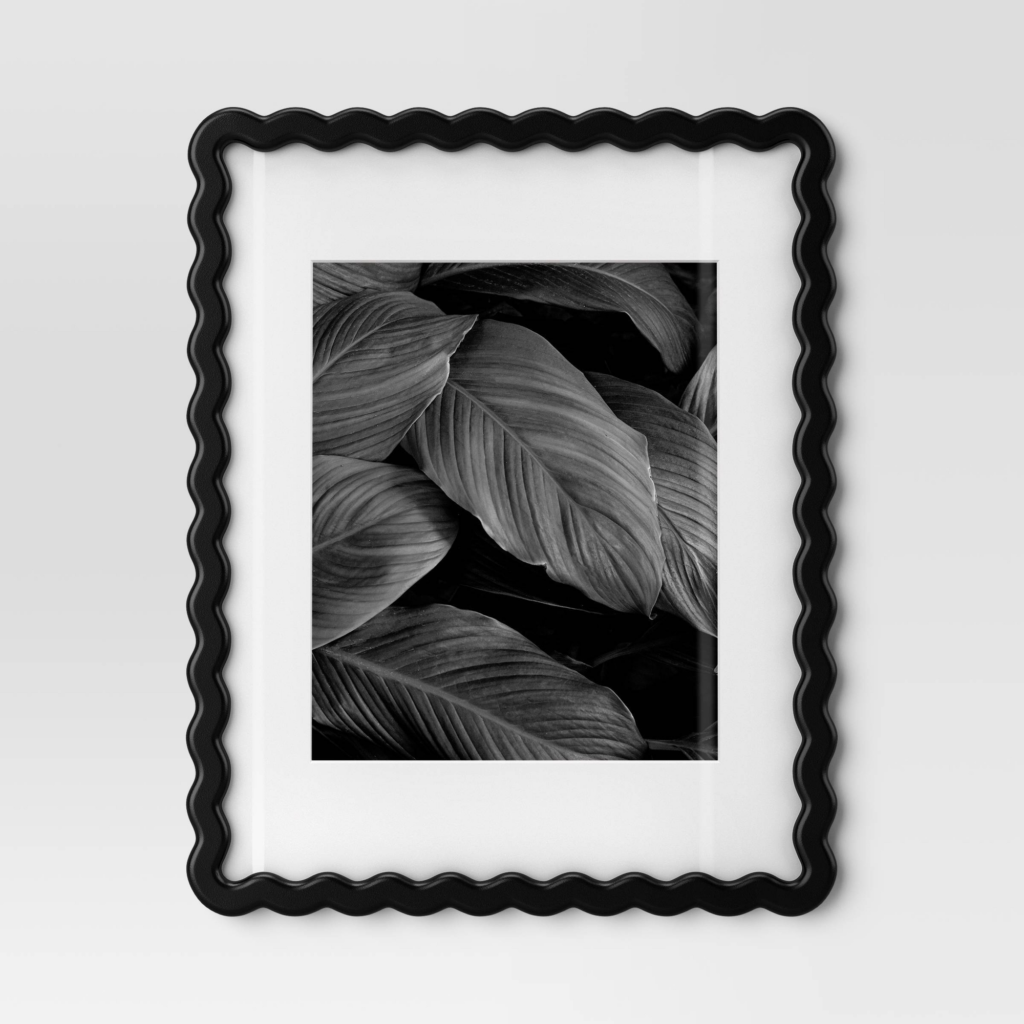 11"x14" Wavy Shape Picture Frame Black - Room Essentials™
