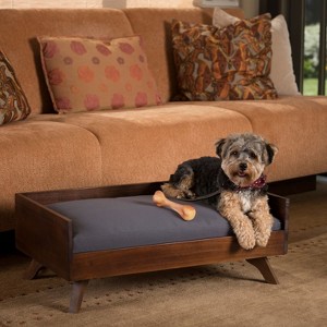 Kumasinova Elevated Dog Bed,Modern Dog Couch Bed with Acacia Wood Frame,Waterproof Pet Bed with Hairpin/Solid Wood Legs,Dog Beds for Small&Medium Dogs - 1 of 4