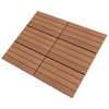 vidaXL WPC Tiles 23.6"x11.8" 6 pcs 10.8ftÂ² Brown - 2 of 4
