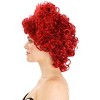 HalloweenCostumes.com One Size Fits Most Women Royal Red Heart Women's Costume Wig | Queen of Hearts Accessories, Red - 3 of 4
