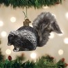 Old World Christmas Blown Glass Ornament for Christmas Tree, Vintage Woodland Collection, Skunk - 2 of 4