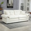 NicBex 84 Inch Chenille Couch Loveseat Deep Seat Sofa with 2 Throw Pillows and Memory Foam for Living Room,Office,Apartment - 2 of 4