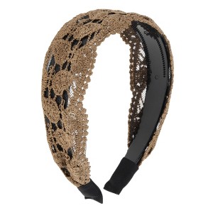 Unique Bargains Women's Fashion Lace Headband 5.71"x4.72" 1 Pc - 1 of 4