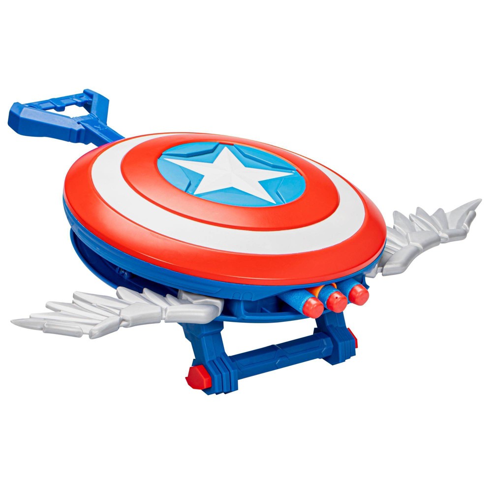 Marvel Mech Strike Mechasaur Captain America Redwing Toy Blaster