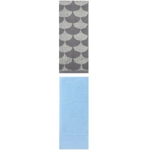REGALWOVEN Soft Absorbent Bathroom Decorative Hand Towels for Drying 14" x 30"/13" x 29" 2 Pcs - 1 of 4
