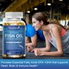 Mulittea Omega 3 Fish Oil Capsules 1000MG | Rich EPA & DHA Supplement (Non-GMO) | 120 Capsules - 3 of 4