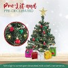 4E's Novelty Mini Christmas Tree with Lights - 23" Pre-Lit Tabletop Christmas Tree with Star Topper, Colorful Ornaments, Gift Boxes Desk Decor - 4 of 4