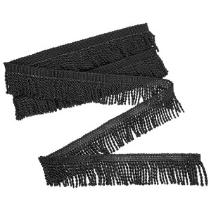 Unique Bargains Polyester Boho Durable Multipurpose Curtain Fringe Trim 2.4 Inch 1 Pc - 1 of 4