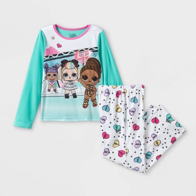 Girls' L.O.L. Surprise! 2pc Fleece Pajama Set - 4