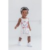 Disney Lion King Minnie Mouse Winnie the Pooh Simba Baby Girls Romper and Headband Newborn to Infant - 2 of 4