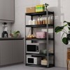 Atlas Shelving 5-Tier 30"x12"x60" Steel Boltless Shelving Load 2500lbs with Wire Deck Dark Gray - 2 of 4