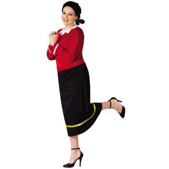 Popeye Olive Oyl Women's Plus Size Costume, Plus Size
