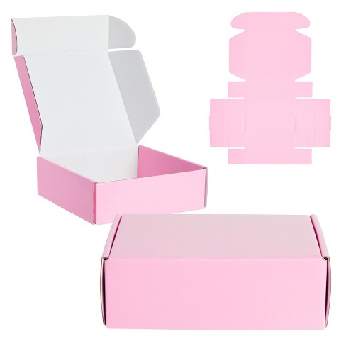  Soxuding Pearl Pink Shipping Boxes 12x8x3in - Pack of 20  Recyclable Kraft Cardboard Corrugated Mailer Boxes for for Small Business  Packaging Mailing Packing Gift Boxes : Office Products