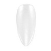 Unique Bargains Women's Medium Almond Fake Nails Clear 1 Set - 3 of 4