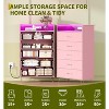 WhiteTall 4-Drawer Dresser with Modern Design, Large Capacity Storage Organizer for Bedroom , Multi-Functional Cabinet with Smooth Glide Drawers - 3 of 4
