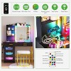 Vlsrka RGB Vanity Desk with Sliding Mirror and LED Lights - 2 of 3