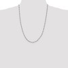 Black Bow Jewelry 2.5mm Sterling Silver Solid Figaro Chain Necklace - 2 of 4