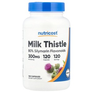 Nutricost Milk Thistle, 300 mg, 120 Capsules - 1 of 2